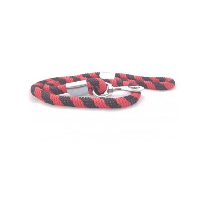 Super Dog Nylon Special Rope Leash Red and Black